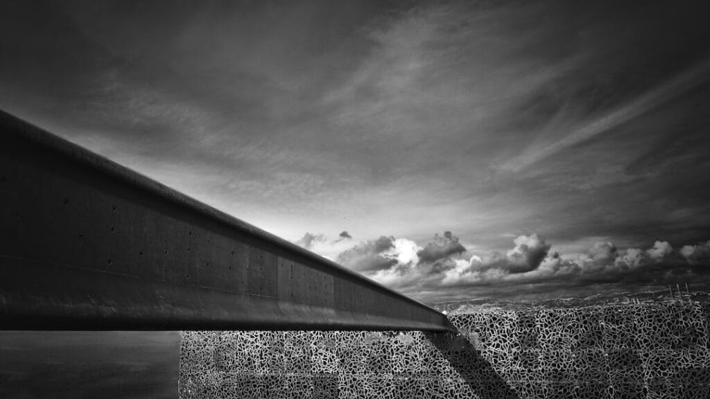 Détail de l'architechture du MUCEM à Marseille